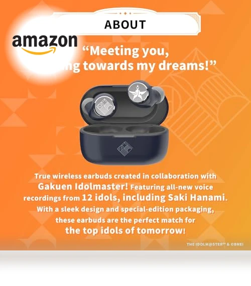 The Idolm@ster Gakuen Collaboration Wireless Earbuds — In-Ear Headphones, AVIOT