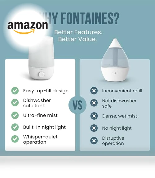 Top-Fill Cool Mist Humidifier — Air Moisturizers, Fontaines Luxury