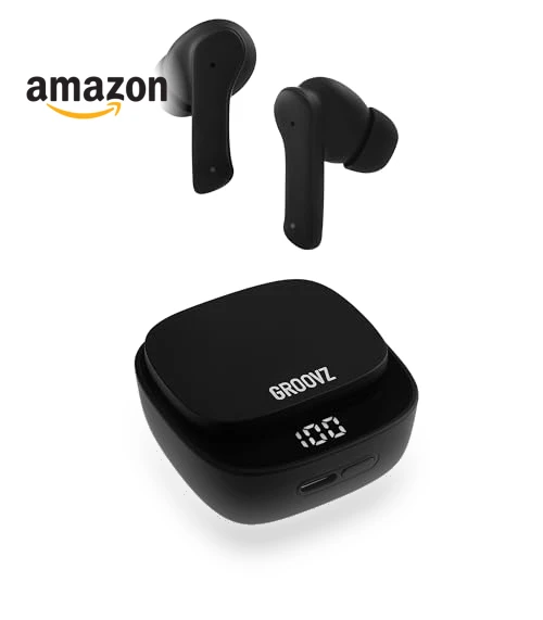 True Wireless Earbuds with Charging Case — In-Ear Headphones, Groovz Audio