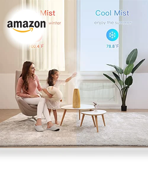 Warm and Cool Mist Ultrasonic Humidifier — Air Moisturizers, Elecameier