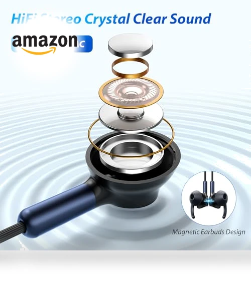 Wired USB-C Earbuds with Microphone — In-Ear Headphones, AFGHOA