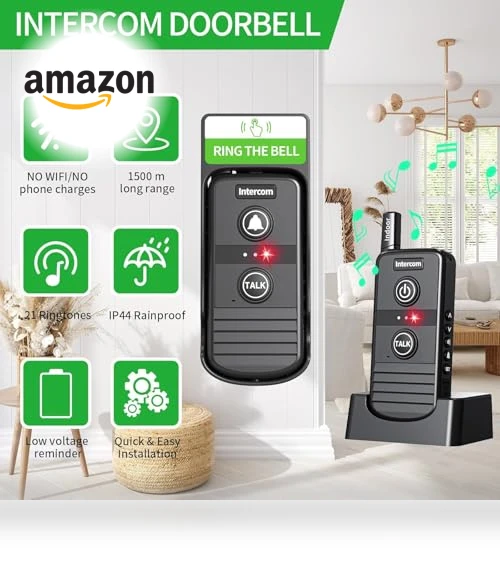 Wireless Intercoms Doorbell — Intercoms, PANDAAR