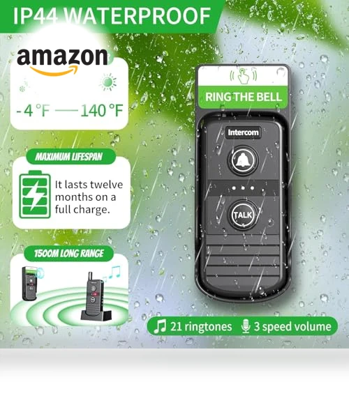 Wireless Intercoms Doorbell — Intercoms, PANDAAR