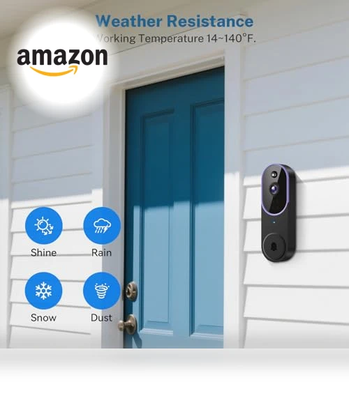 Wireless WiFi Video Doorbell Camera — Smart Home Security