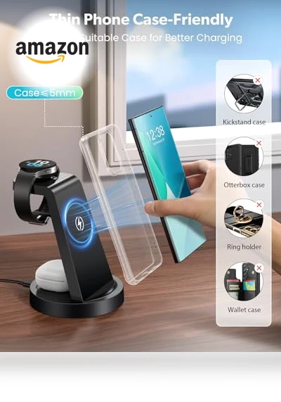 3 in 1 Wireless Charging Station — Chargers, SHENZHEN GTL TECHNOLOGY CO .,LTD