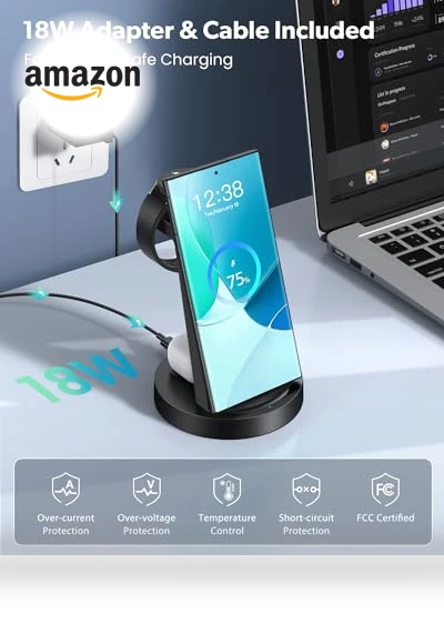 3 in 1 Wireless Charging Station — Chargers, SHENZHEN GTL TECHNOLOGY CO .,LTD