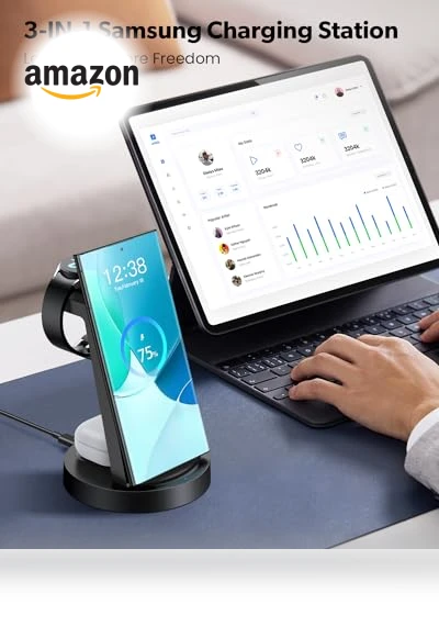 3 in 1 Wireless Charging Station — Chargers, SHENZHEN GTL TECHNOLOGY CO .,LTD
