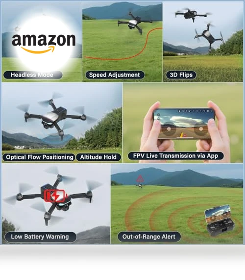 4K Drone with Camera — Drones, ZOUHOE
