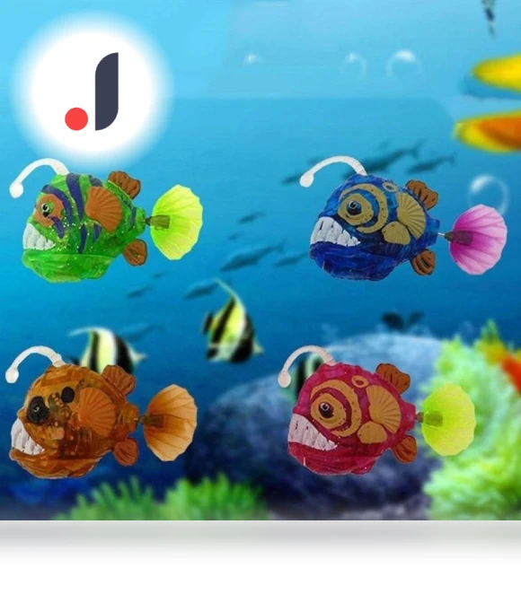 Battery-Powered Swimming Robot Fish Toy — Bath Time Fun, flower 01