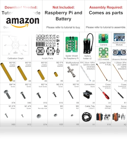 Big Hexapod Robot Kit — Robotics Foundations, Freenove