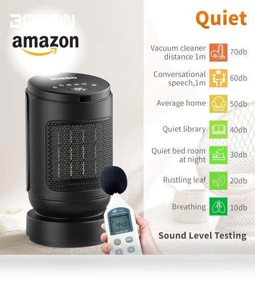 Electric Ceramic Space Heater — Portable Heating Solutions, BOSSIN