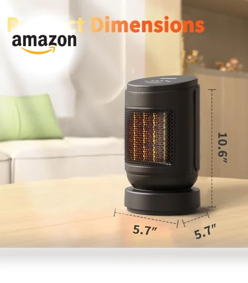 Electric Ceramic Space Heater — Portable Heating Solutions, BOSSIN
