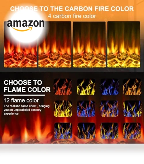 Electric Fireplace with Mantel — Electric Heating Solutions, BOSSIN