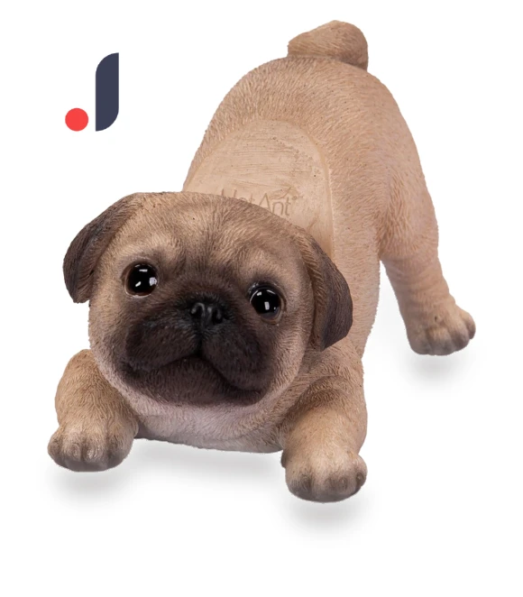 Folding Pug Smartphone Stand Doll Figure Ornament — Stands, Arkadia Japan