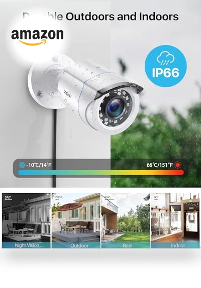 Full 1080p Home Security Camera System — Smart Home Security, ZOSI