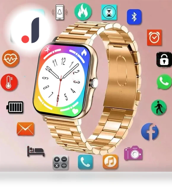 Gold Smart Watch — Wearable Accessories, ElectronicsHome