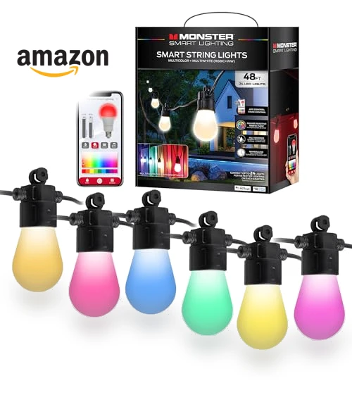 Outdoor Smart RGB+IC+WW String Lights — String Lights, MONSTER
