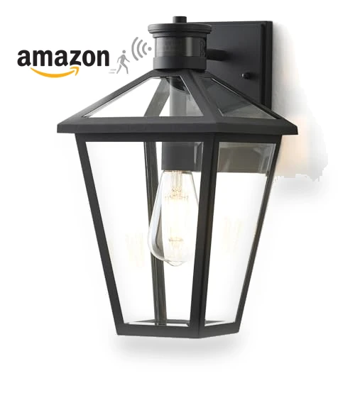 Outdoor Wall Lantern with Motion Sensor — Outdoor Security & Flood Lighting, GOALPLUS