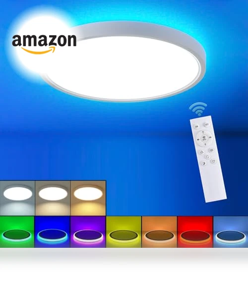 RGB Smart Ceiling Light — Overhead Lighting, HENTAG