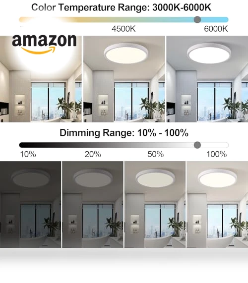 RGB Smart Ceiling Light — Overhead Lighting, HENTAG