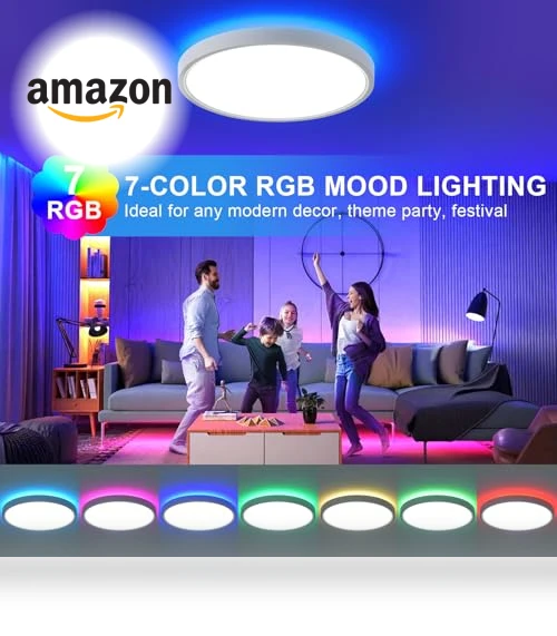 RGB Smart Ceiling Light — Overhead Lighting, HENTAG