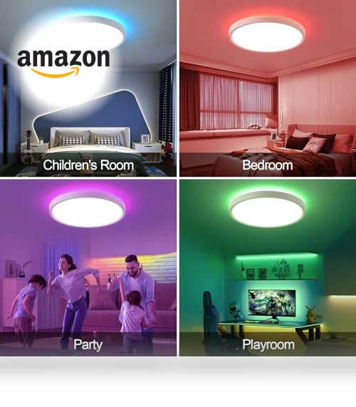 RGB Smart Ceiling Light — Overhead Lighting, HENTAG