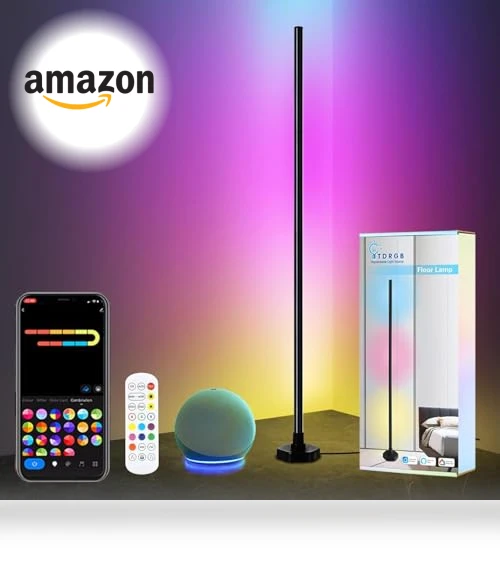 RGBW Corner Floor Lamp — Desk & Table Lighting, YTDRGB