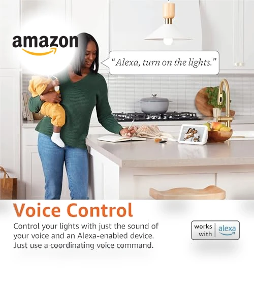 Smart A19 LED Light Bulb — LED, Amazon Basics