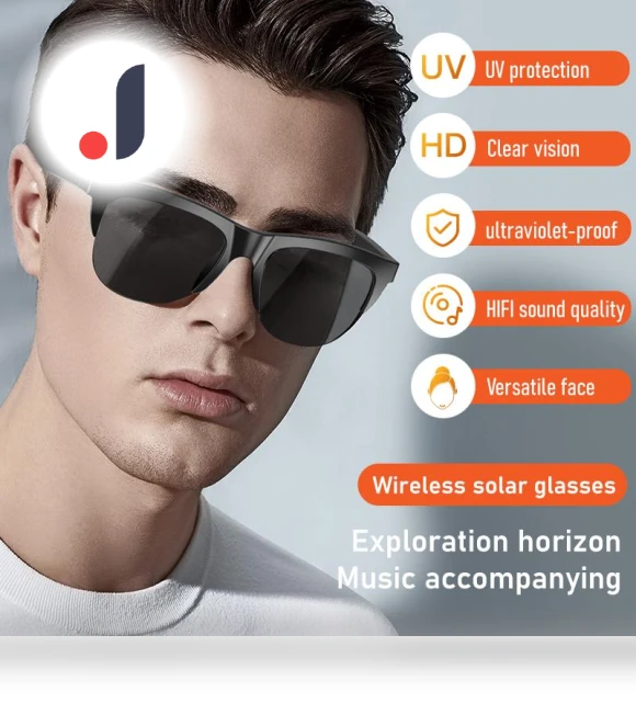 Smart Bluetooth Stereo Headset Glasses — Smart Glasses, Meiteai-Electronics