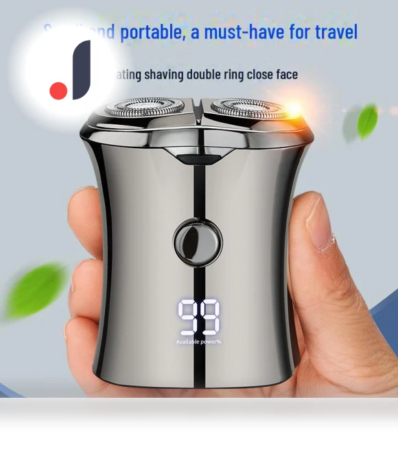 Smart Magnetic USB Travel Razor with LED Display — Grooming Essentials, Small Appliances
