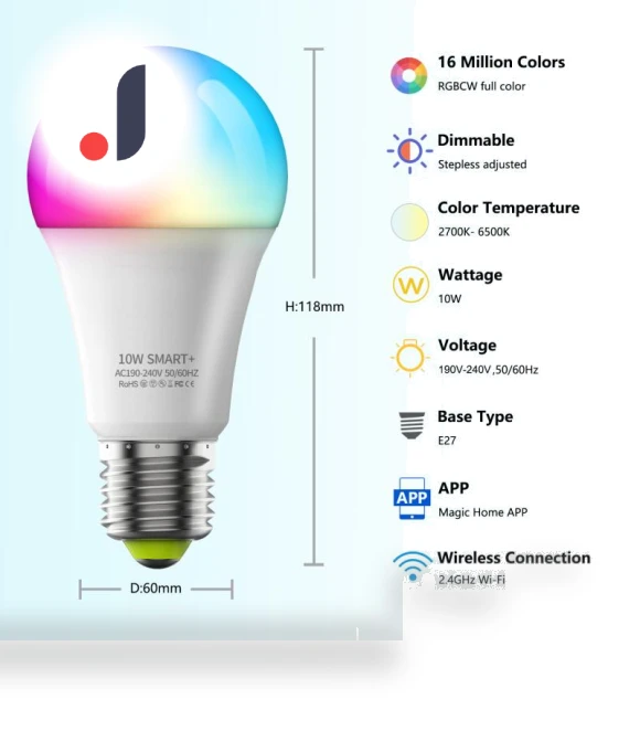 Smart WiFi LED RGB Lamp — LED, 888 Auto Parts Town