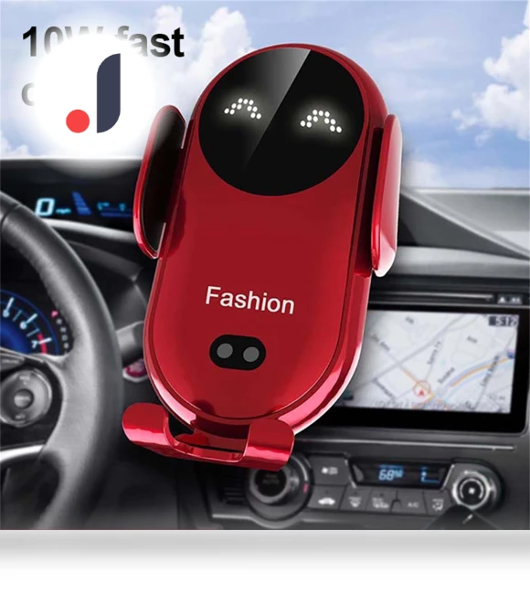 Smart Wireless Car Phone Charger Holder — Dashboard Installation Kits, junzilan