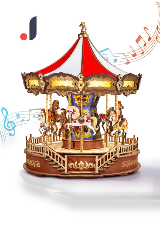 3D Puzzle Wooden LED Music Box — Educational, TAKUMIYA