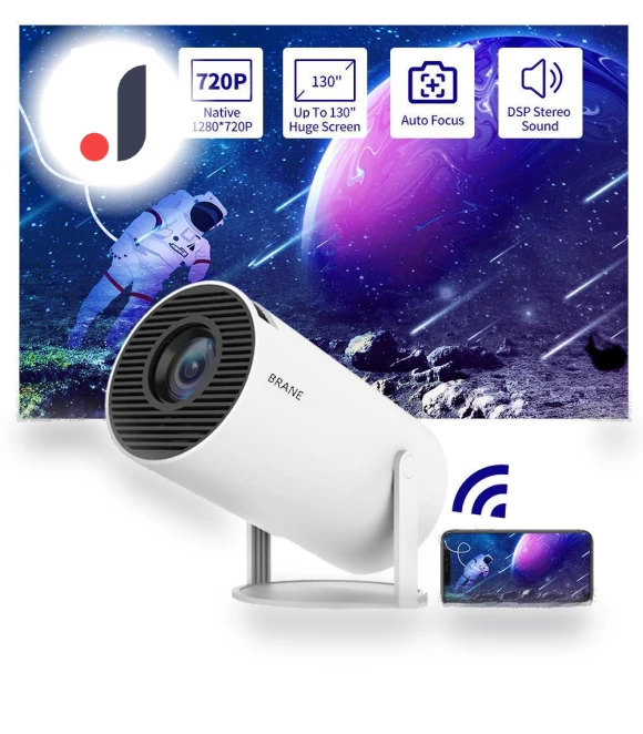 4K WiFi HD Android 11 5G Mini Bluetooth Home Projector — Home Theater Projectors, Smarter than future
