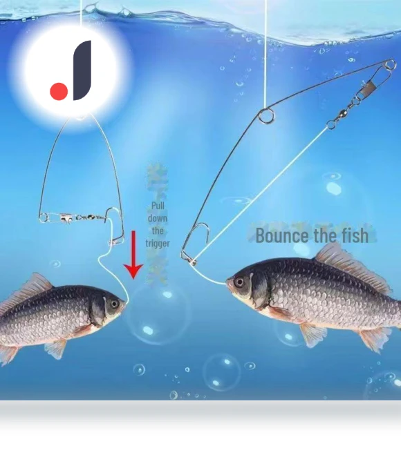 Automatic Spring Fishing Catapult with Hook — Traps, AI Supermarket