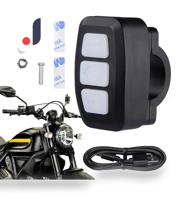 Bluetooth Motorcycle Handlebar Phone Controller — Handlebar Gear, JOHO - CarGear