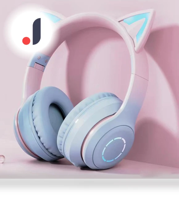 Cat Ear Bluetooth Gaming Headphones — Over-Ear Headphones, SmartGears