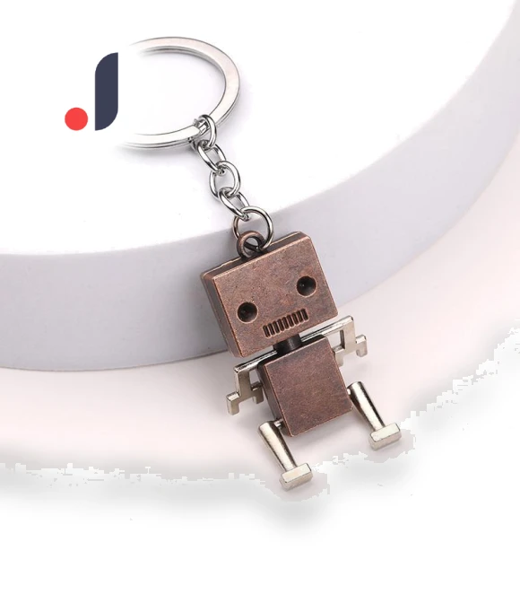 Fashionable Universal Metal Screw Robot Keychain — Keychains & Keyrings, Precious watch