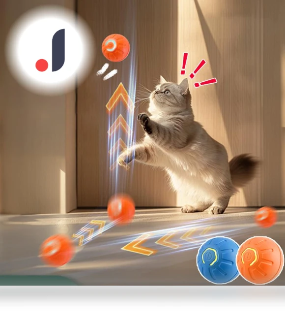 Interactive Jumping Ball for Cats — Balls, JUN JUN