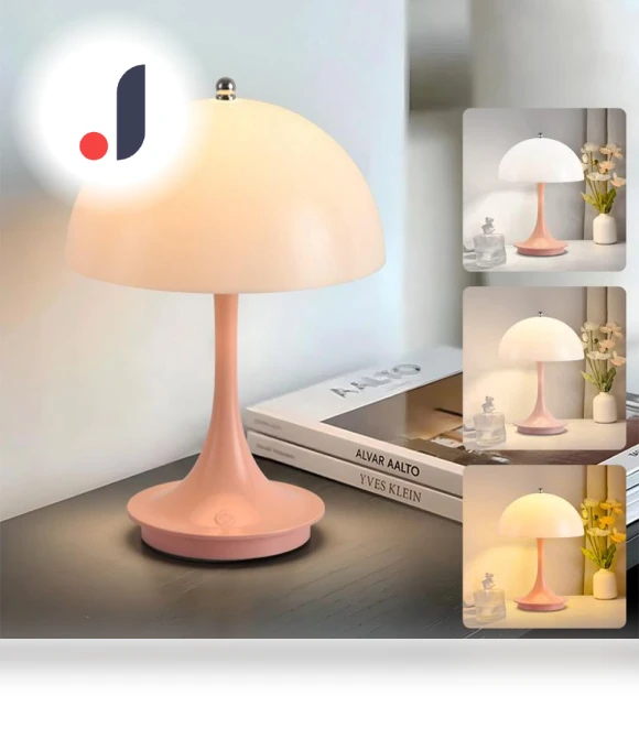 LED Mushroom Table Lamp — Study & Desk Lighting, Dream Garage