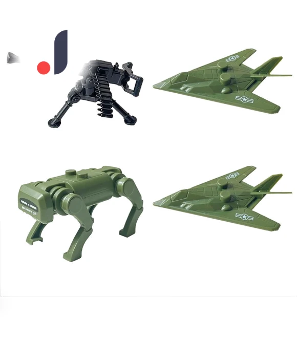 Military Stealth Drone Bionic Robot Dog — Construction Kits, Treasure Chest For Children