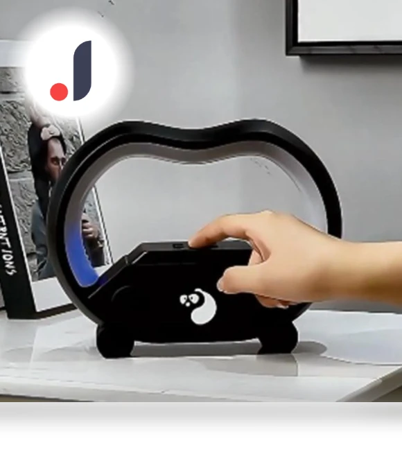Multifunctional Wireless Charging Station with Smart Lamp, Nightlight, and Clock — Chargers, Zhiruei