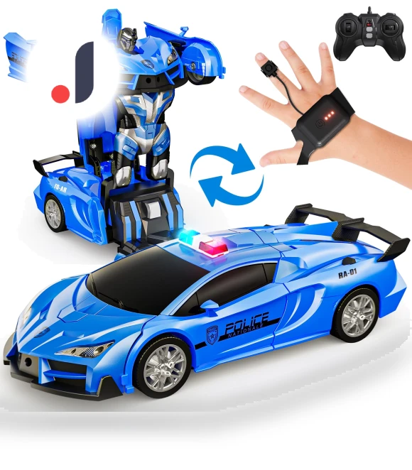 Radio Controlled Car for Kids Robot Toy Transformation Gesture Control Toy Car — Interactive Figures & Robots, hayatospeed