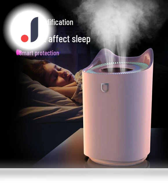 Silent USB Air Humidifier with Two Nozzles — Air Moisturizers, Small Appliances