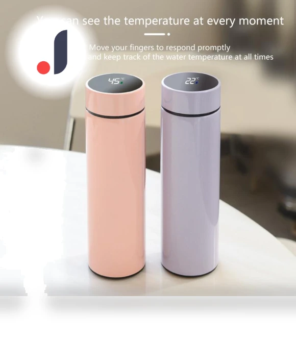 Smart Thermos Water Bottle with Temperature Display — Hydration Essentials, Anqin