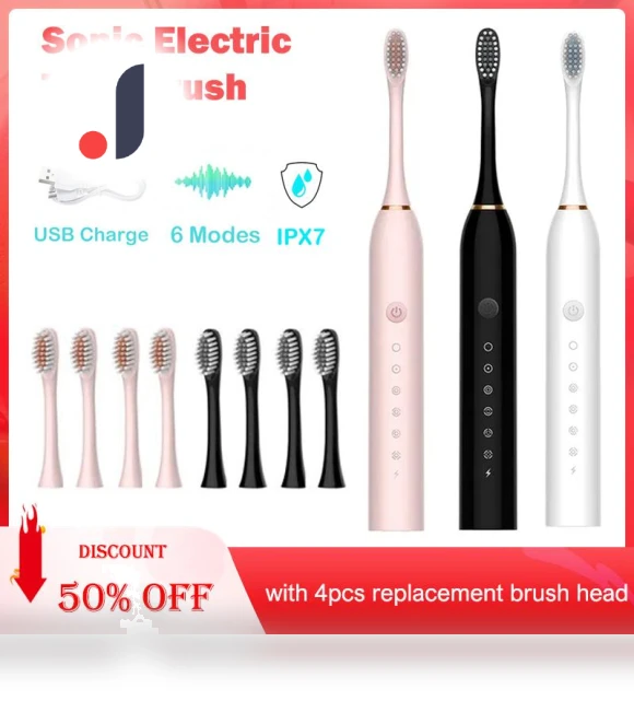 Smart Timing Electric Toothbrush — Electric Toothbrush Heads, Versatile socks