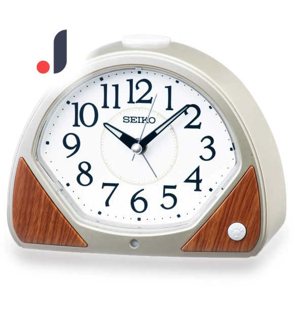 Table Clock Alarm Clock Analog Automatic Lighting by Light Sensor — Clocks, Seiko