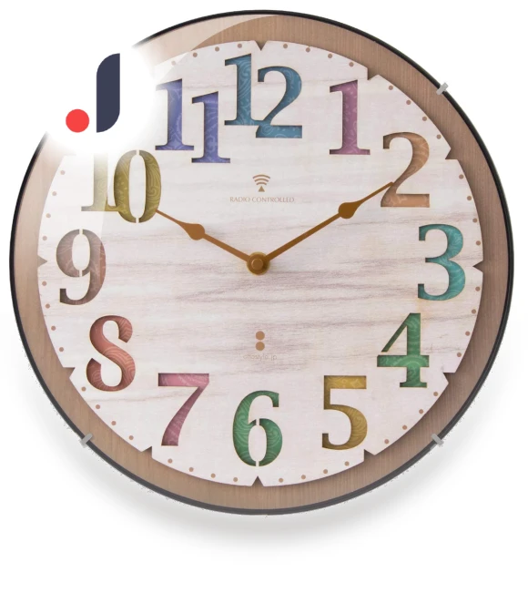 Wall Clock with Index, Automatic Reception, Analog, Silent, Indoor, Artistic, Stylish, Dome-shaped, Radio-controlled,... — Clocks, DOKI DOKI MARKET form NIPPON