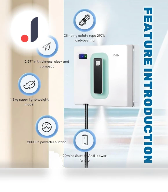 Window Cleaning Robot with Dual Water Spray — Smart Cleaning Robots, First choice