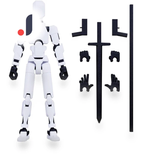 3D Printed Titan Robot Mobile Doll Set — Dolls & Figures, Shredded cabbage